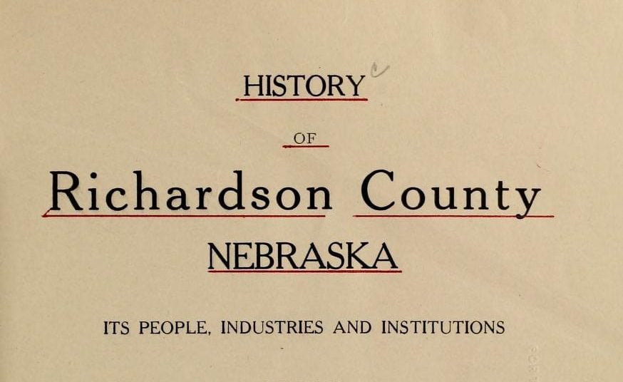 History of Richardson County Archives – Page 3 of 3 – Nebraska Genealogy