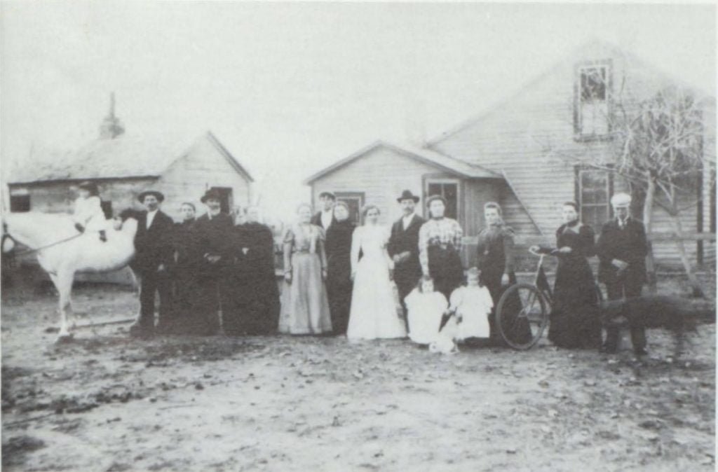 Robert Baird Family on Homestead